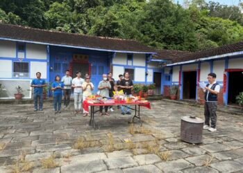 「歷史建築國姓鄉南港村林屋伙房防災建置及緊急修繕工程」於8月12日開工祈福 7 「歷史建築國姓鄉南港村林屋伙房防災建置及緊急修繕工程」於8月12日開工祈福