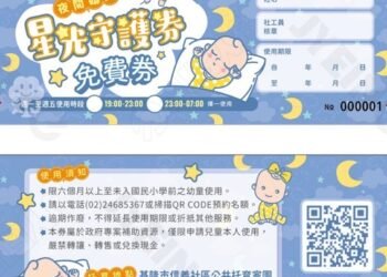全國首創「星光守護券」　基隆守護弱勢家庭幼童夜間托育需求