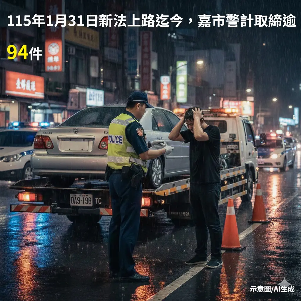 年節前治安大淨化！嘉義市警察局專案出擊 掃蕩42件刑案展成效